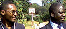 Branch treasurer, Rodgers Kayombo (left) and branch chairman, Titus Tito